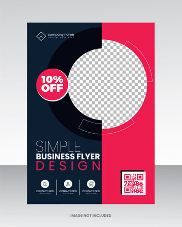 Modern Flyer template, annual report, brochure, poster design, vector illustrationのイラスト素材