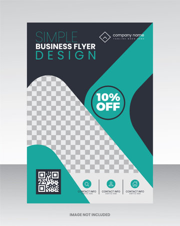 Business flyer template, annual report, brochure design, vector illustrationのイラスト素材