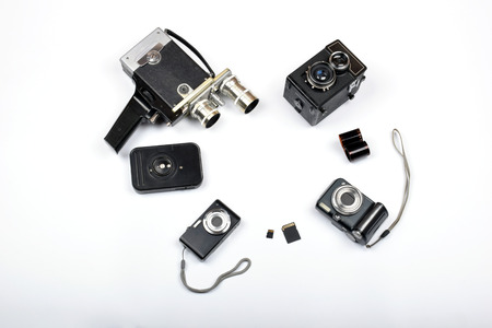 mock up objects isolated on white background with copy space, top viewの写真素材