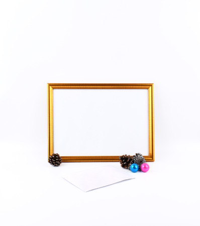 # 117. Mock up objects isolated on a white background with copy space, front view.の写真素材