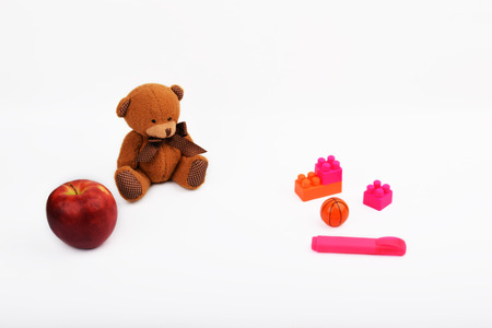 Mock up objects on the white background, front viewの写真素材