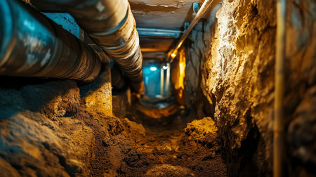 Underground water supply system.の写真素材