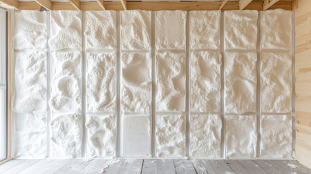 Overhead view of construction insulation materials, highlighting innovative designs for thermal...