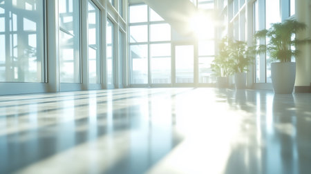 modern bright interiors empty room 3D rendering illustration computer generated imageの写真素材