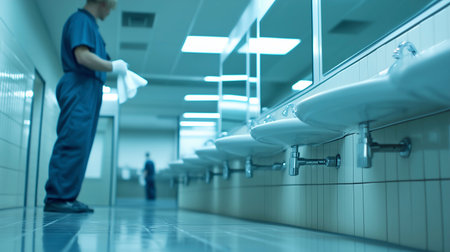 interior of a hospital corridor