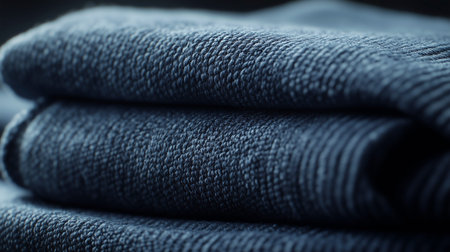 Close up of jeans fabric texture background. Selective focus. Toned.