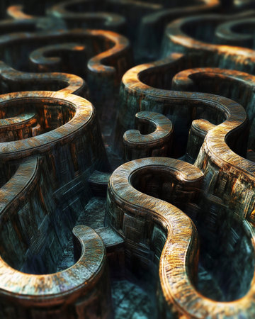 3d rendering of abstract background with wooden letters. Computer generated image.