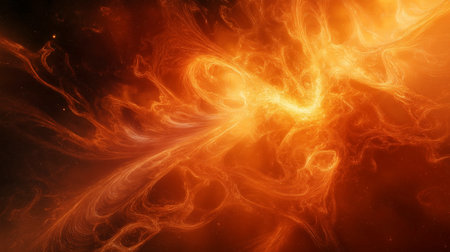 abstract fire background with smoke and fire effect. 3d renderingの写真素材