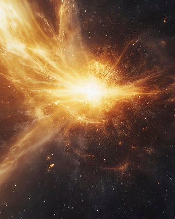 Stars and galaxy in a free spaceの写真素材
