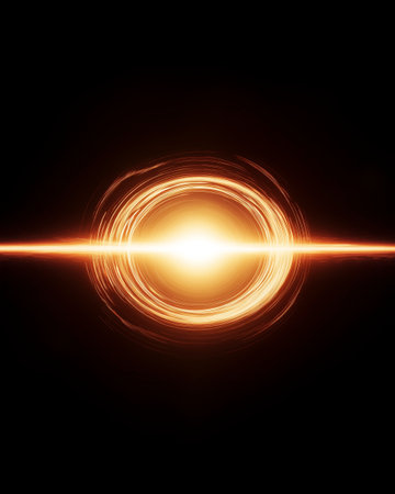 Abstract technology background. Light effect. Fractal art. 3D renderingの写真素材