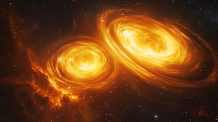 Planets, stars and galaxies in outer space showing the beauty of space exploration.の写真素材