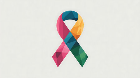 Breast Cancer Awareness Ribbon Vector. Symbol of Breast Cancer Awareness Month Campaign.の素材