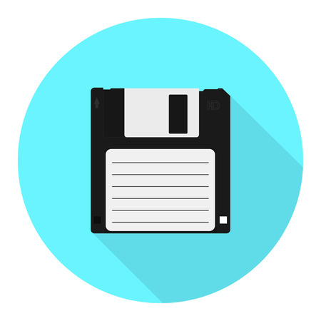 floppy disk icon. Information carrier flat icon.のイラスト素材