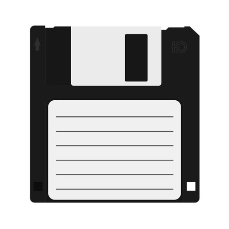 floppy disk icon. Information carrier flat icon.のイラスト素材