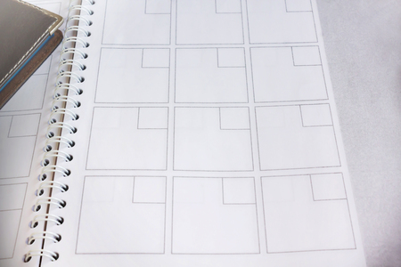 Blank organizer note book for backgroundの写真素材