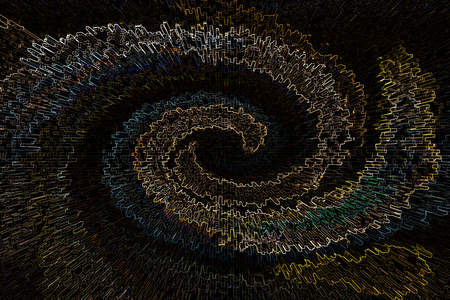 Wonderful twist square bar line pattern on black backgroundの写真素材