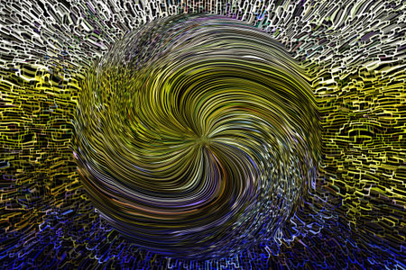 Colourful blue twist line shape pattern abstract dimension modern background