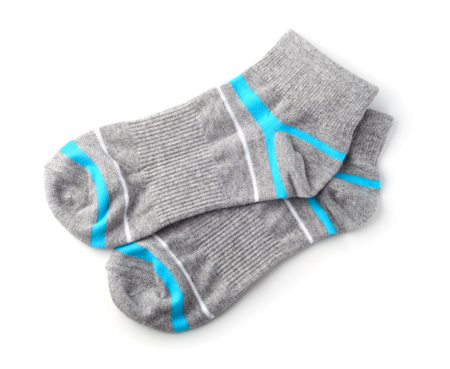 Women's socks isolated on whiteの写真素材