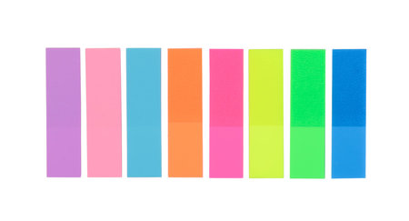 Sticky labels isolated on white background