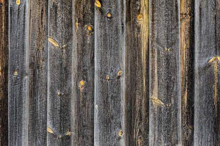Texture of old boards in the village. Old grunge wooden wallの写真素材