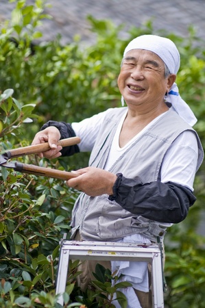 healthy old man of the Orient, energetic の写真素材