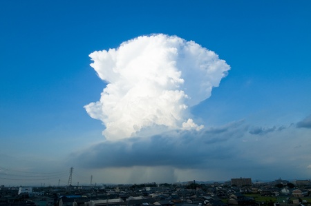 heavy rainの写真素材