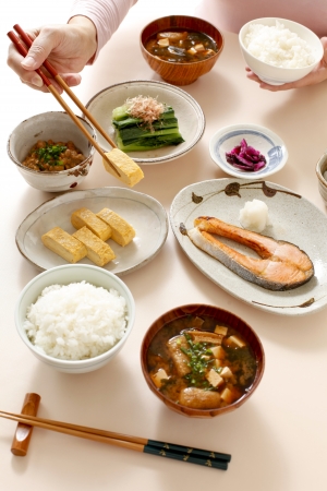 Japanese breakfast Familyの写真素材