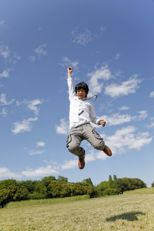 jumpingの写真素材