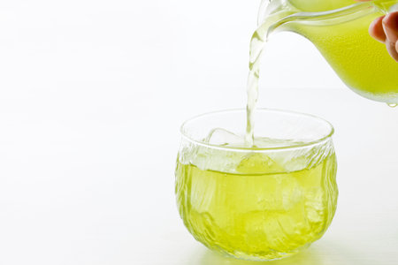 Cold green teaの写真素材