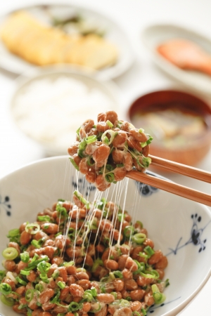 Japanese fermented food nattoの写真素材