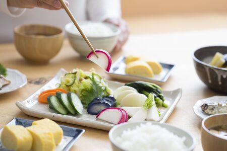 Japanese picklesの写真素材