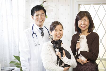 Animal hospital staffの写真素材