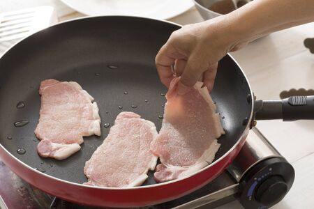 Cooking, Grilled Meat, Frying Panの写真素材