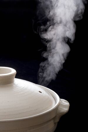 Steam pot cookingの写真素材