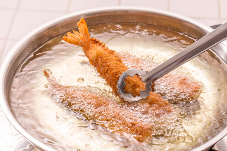 To cook fried shrimp