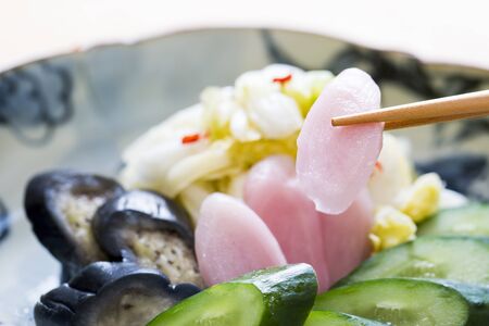 Japanese picklesの写真素材