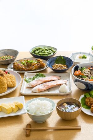 Japanese home cookingの写真素材