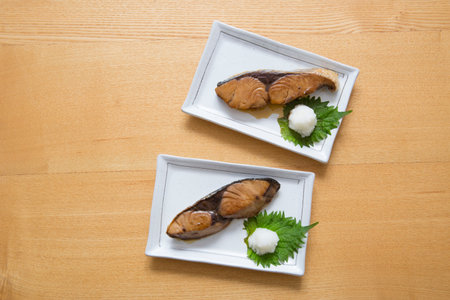 Japanese food, yellowtail teriyaki