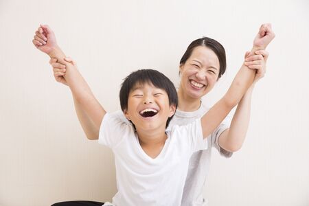 parent andOrient, child, boyの写真素材