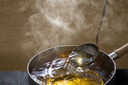 Soup stock, dashi, basics of Japanese cuisineの写真素材