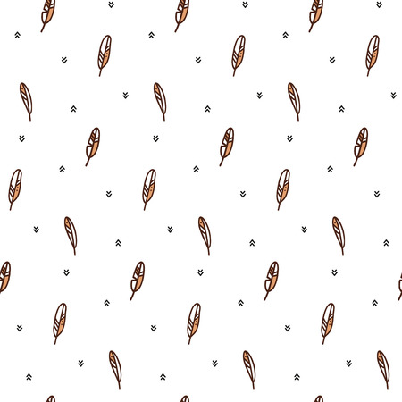 Leaves Cute pattern for kids, girls and boys.のイラスト素材