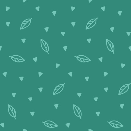 Leaves cute pattern for kids, girls and boys.のイラスト素材