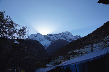 Himalayan Range, Everest trail, Nepal 