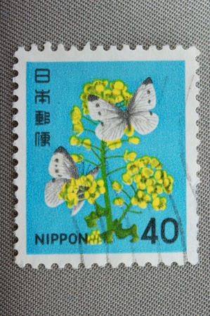 Stamp printed in Japanのeditorial素材