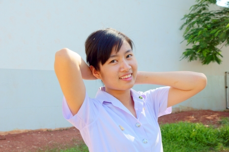 Beautiful young woman  Portrait of asian woman の写真素材