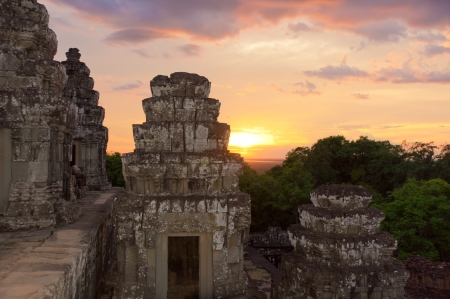 Angkor Wat at sunset - Cambodiaの写真素材