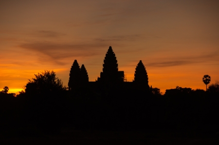 Angkor Wat at sunrise - Cambodiaの写真素材