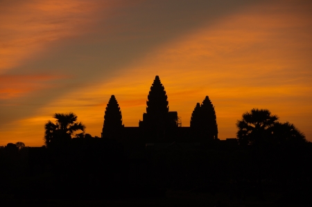 Angkor Wat at sunrise - Cambodiaの写真素材