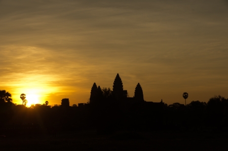 Angkor Wat at sunrise - Cambodiaの写真素材