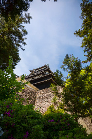 Pre-modern military defense facility in Japan todayのeditorial素材
